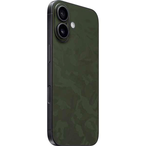 Military Green Shadow Camo iPhone 16 Plus Skin